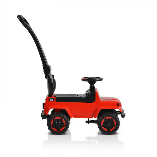 Moni Police Car Ride On with Parental Handle for 12+ Months Red