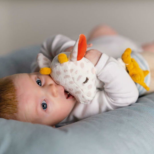 Fehn Sleep Toy Night Light Giraffe made of Fabric with Lights for 0++ Months