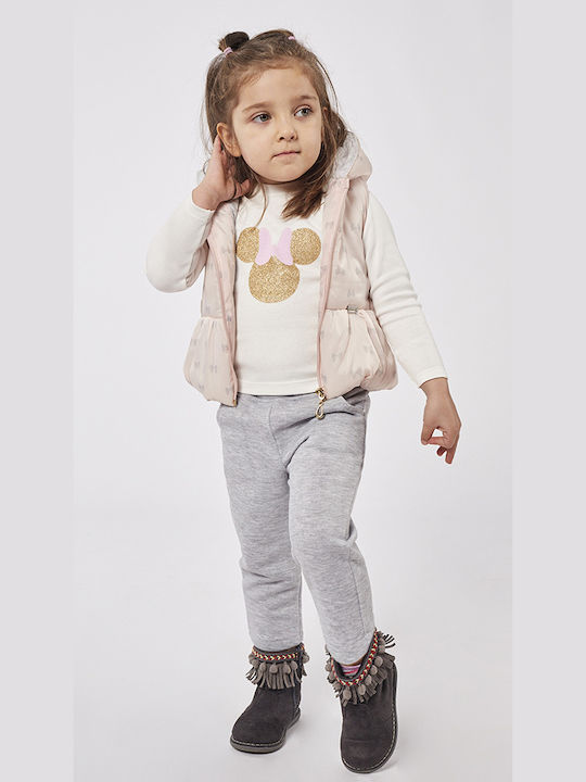 Εβίτα Kids Set with Pants Winter 3pcs Pink