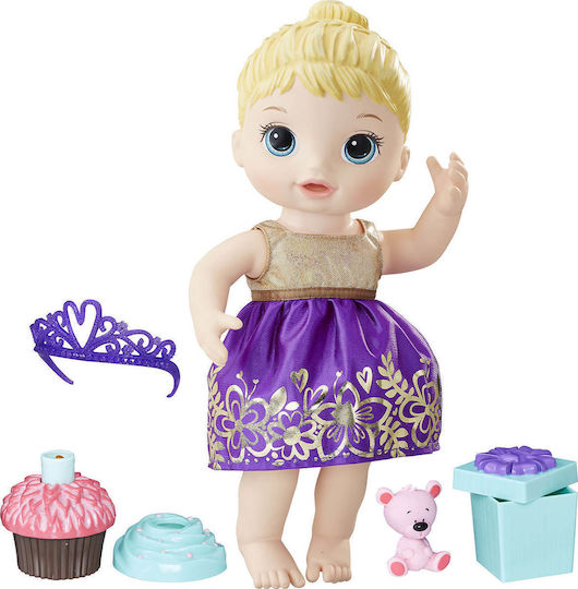 Hasbro Baby Alive Σετ με Μωρό Κούκλα Cupcake Birthday Baby Blonde για 3+ Ετών