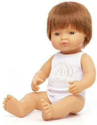 Miniland Baby-Puppe Caucasian Redhead Boy für 3+ Jahre 21 cm.