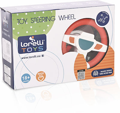 Lorelli Κρεμαστό Παιχνίδι Κούνιας με Μουσική και Καθρέφτη Steering Wheel για Νεογέννητα