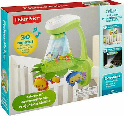 Fisher Price Μόμπιλε Κούνιας με Μουσική Rainforest Grow για Νεογέννητα