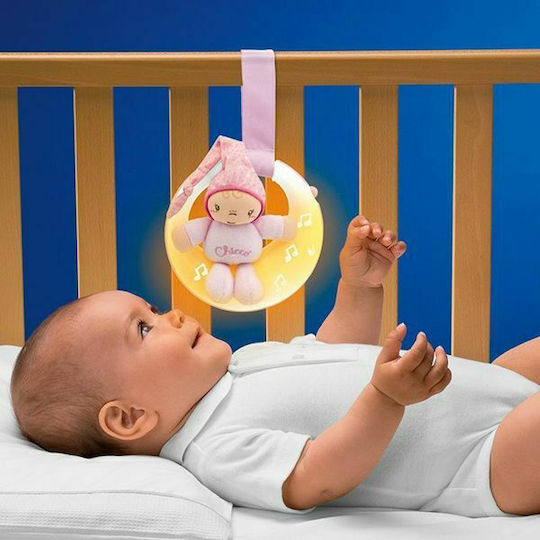 Chicco Pendant Toy for Car with Music Little Moon Goodnight for 0++ Months 02426-10