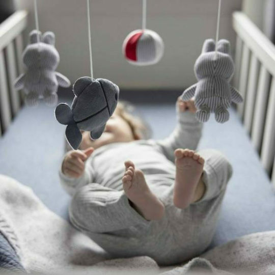 Baby Oliver Cot Mobile with Mirror with Rotating Miffy Fun At Sea for Newborns
