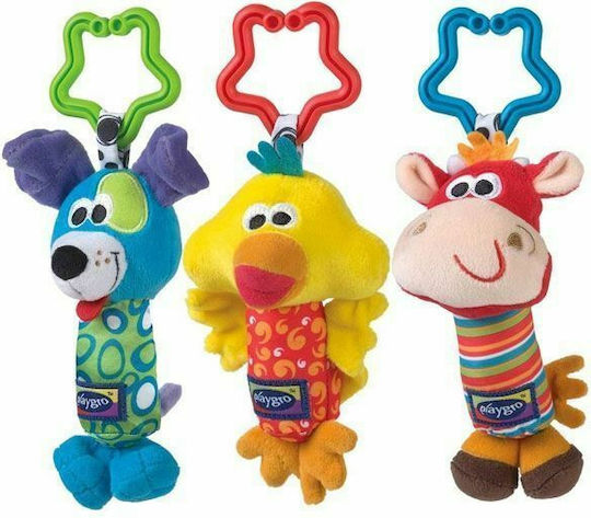 Playgro Κρεμαστό Παιχνίδι Κούνιας και Καροτσιού Tinkle Trio για Νεογέννητα
