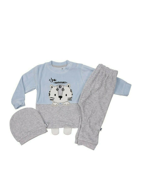 Εβίτα Kids Set with Pants Winter 3pcs Light Blue