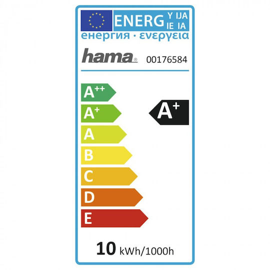 HAMA Smart Λάμπα LED 10W για Ντουί E27 Ρυθμιζόμενο Λευκό Dimmable