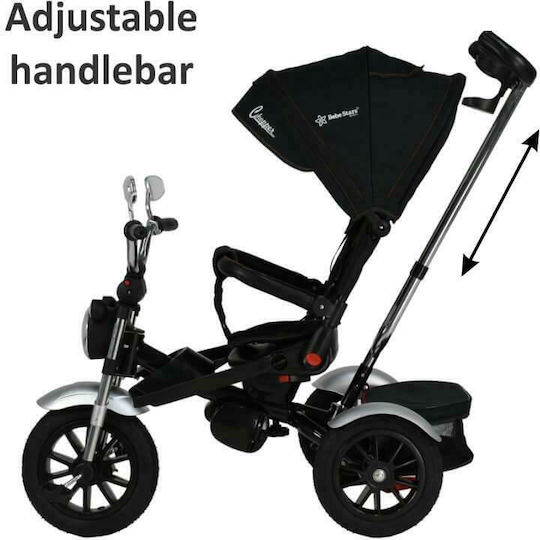 Bebe Stars 360° Chopper Μετατρεπόμενο με Χειρολαβή Γονέα για 9 Μηνών Μαύρο