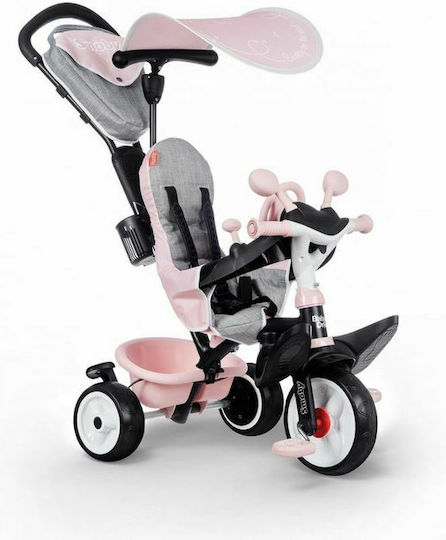 Smoby Baby Driver Plus Πτυσσόμενο & Μετατρεπόμενο για 10 Μηνών Ροζ