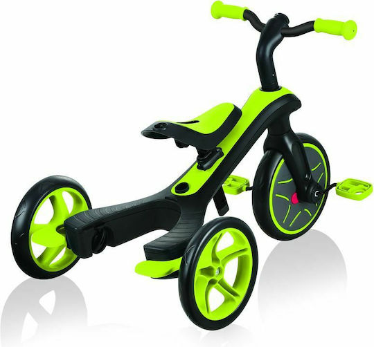 Globber Explorer Convertible Kids Tricycle with Parental Handle for 10 Months Green