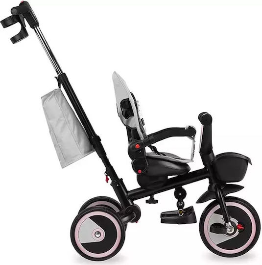 Momi Kids Tricycle Bicycle Invidia Convertible with Storage Space, Tent & Parental Handle for 9+ Months Gray