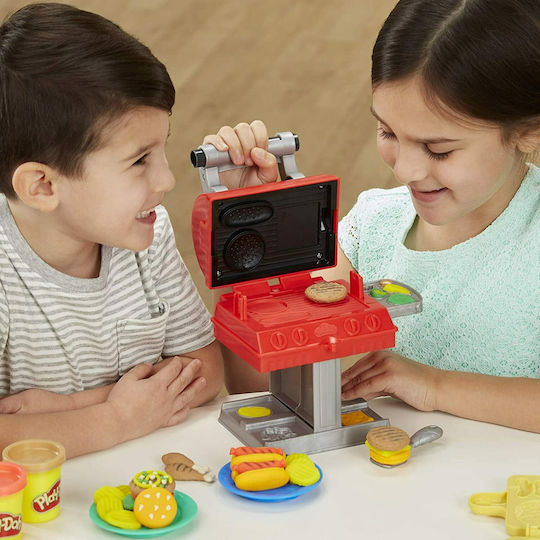 Hasbro Play-Doh Knete - Grill n' Stamp Spiel-Set für 3+ Alter, 6 Stück
