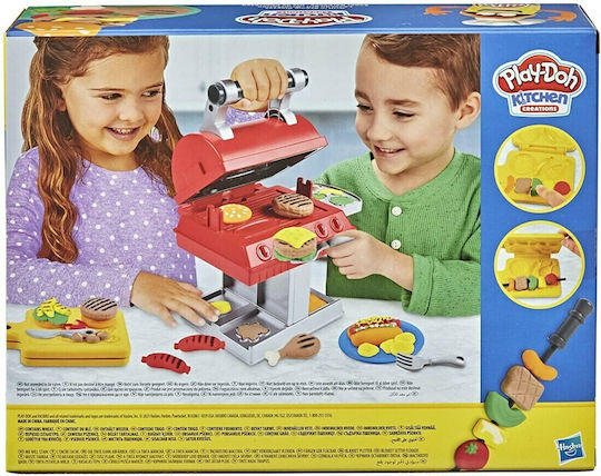 Hasbro Play-Doh Knete - Grill n' Stamp Spiel-Set für 3+ Alter, 6 Stück