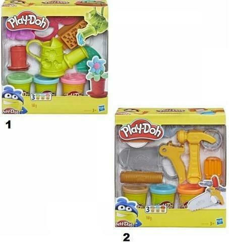 Hasbro Play-Doh Πλαστελίνη - Παιχνίδι Garden or Tools (Δύο Σχέδια) 1τμχ για 3+ Ετών, 3τμχ