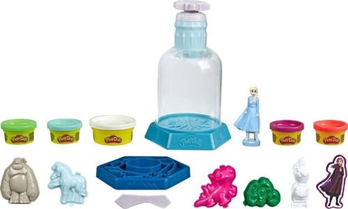 Hasbro Play-Doh Πλαστελίνη - Παιχνίδι Disney Frozen II Snow Globe για 3+ Ετών, 5τμχ