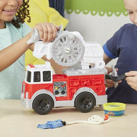 Hasbro Play-Doh Spielset Modellierknete Räder Feuerwehrauto mit 5 Farben für 3+ Jahre