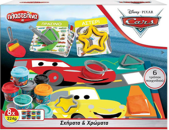 AS Πλαστελίνη - Παιχνίδι Cars για 3+ Ετών, 8τμχ