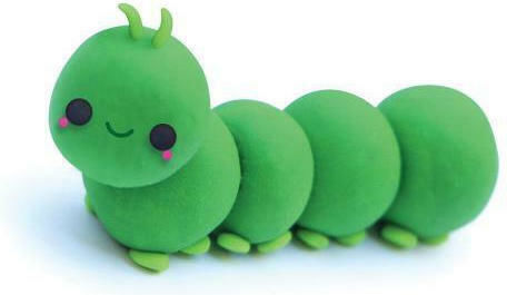 Relevant Play Plasticine in Box Toki (Blue and Green) for 5+ Years, 2 Pieces