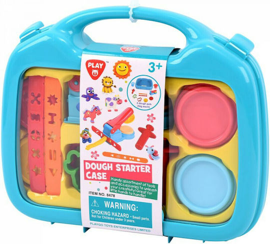 Playgo Πλαστελίνη - Παιχνίδι Πλαστοζυμαράκια Dough Starter Case για 3+ Ετών, 8τμχ