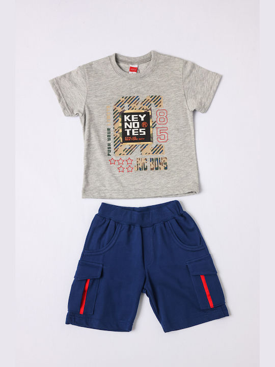 Joyce Kids Set with Shorts Summer 2pcs Gray