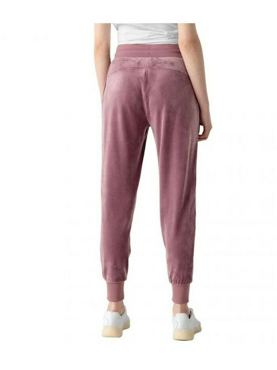 4F Women's High Waist Jogger Sweatpants Pink