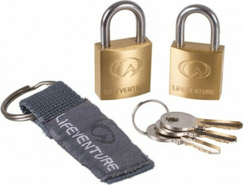 Lifeventure Bronze Vorhängeschloss Messing mit Schlüssel 20mm 2Stück