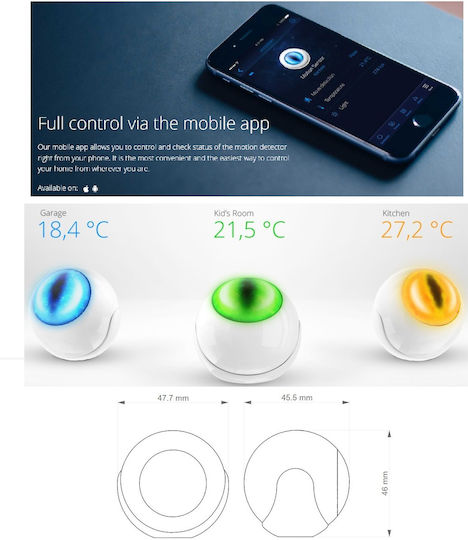 Fibaro PET Kabelloser RF / Z-Wave Bewegungssensoren Reichweite 7m