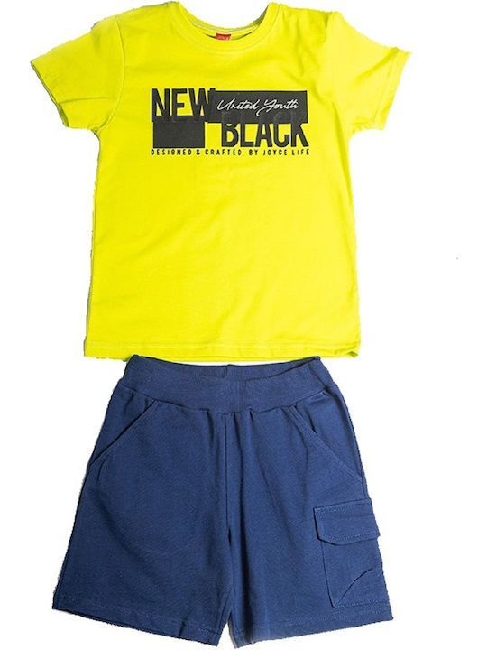 Joyce Kids Summer Set With Shorts 2pcs Yellow