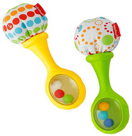 Fisher Price Set Baby Rattles Rattle ’n Rock Maracas