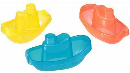 Playgro Bright Baby Boats Bath Boats for 6++ Months 3pcs