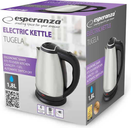 Esperanza Βραστήρας 1.8lt 2200W Ασημί