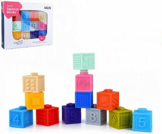 Kaichi Squeeze Cubes Bath Toy for 0++ Months 12pcs