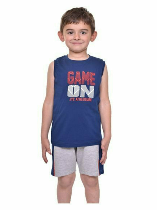 Kinder-Set mit Shorts Sommer 2Stück Blau Game On