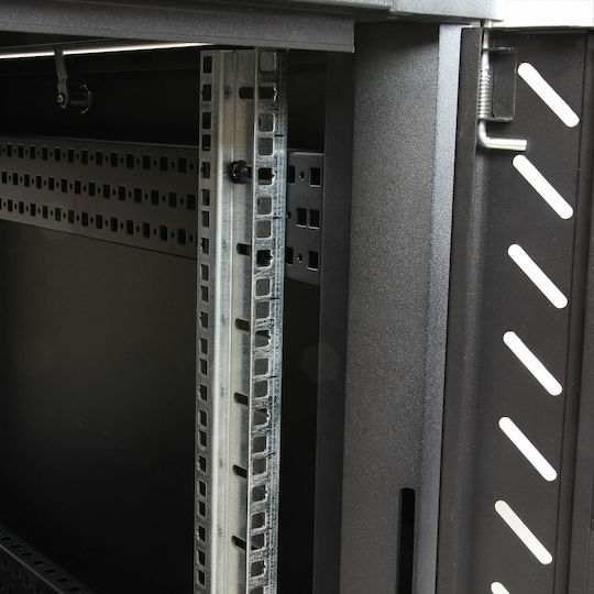 StarTech Επιδαπέδια Καμπίνα Rack 12U 55x54.5x126.5cm Μαύρο RK1236BKF