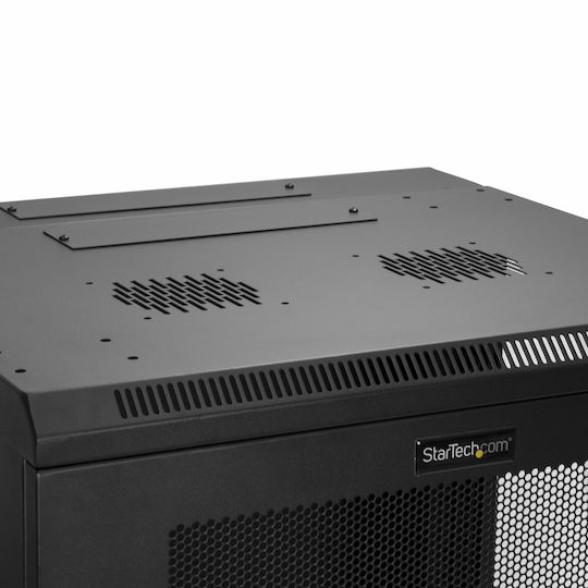 StarTech Επιτοίχια Καμπίνα Rack 12U Μαύρο RK12WALHM