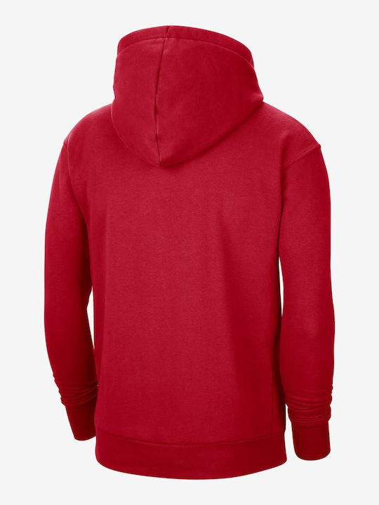Chicago Bulls Essential Hanorac Fleece cu Glugă Roșu