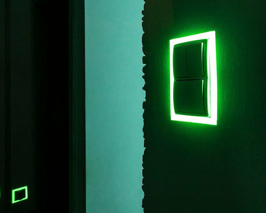 Adhesive Reflective Tape Made of Plastic in Green Colour 3m x 1.3cm