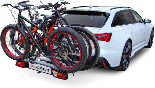 Nordrive Wave 3 Car Bike Tow Hitch Rack for 3 Bikes