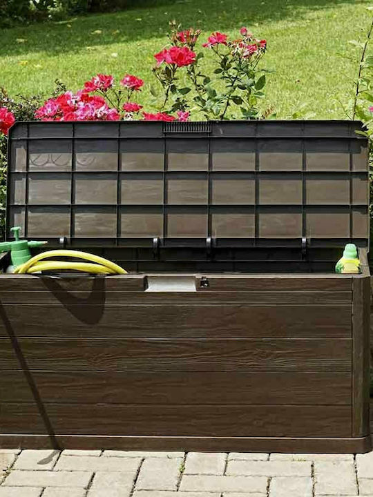Toomax Outdoor Storage Box Italy 280lt Brown L117xW45xH56cm