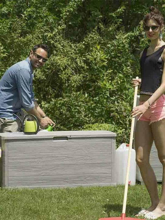 Toomax Outdoor Storage Box Italy 280lt Gray L117xW45xH56cm