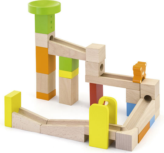 Viga Toys Τουβλάκια Τόμπογκαν Ξύλινα για 3+ Ετών 49τμχ