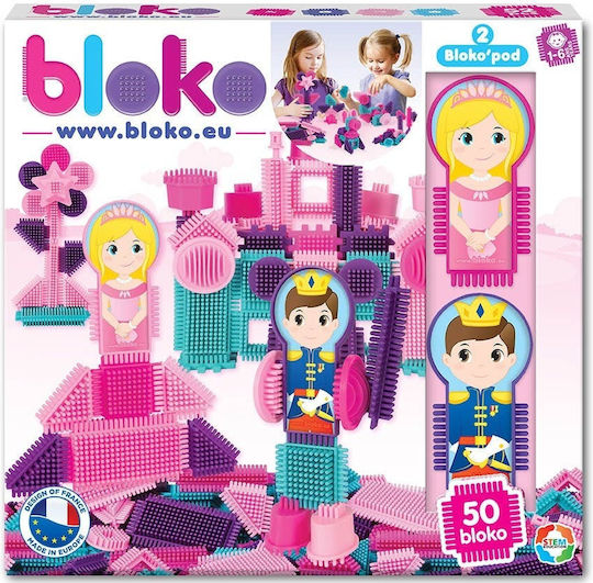Bloko Bristles Blocuri cu Țepi Cărămizi în formă de pană Prințesă pentru 1-6 ani Ani 50buc