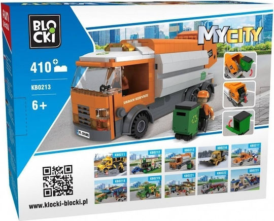 Blocki Τουβλάκια MyCity Garbage Truck για 6+ Ετών 410τμχ
