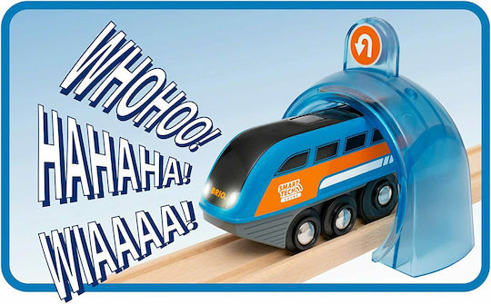 Brio Toys Smart Tech Sound Action Σετ με Τρενάκι από Ξύλο για 3+ Ετών