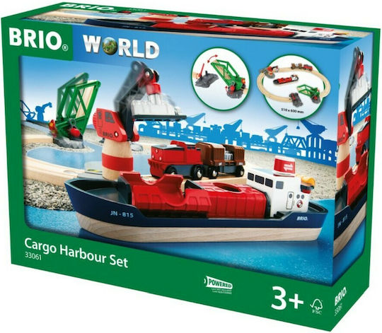 Brio Toys Cargo Harbour Σετ με Τρενάκι για 3+ Ετών