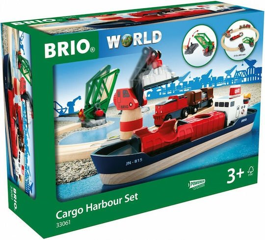 Brio Toys Cargo Harbour Σετ με Τρενάκι για 3+ Ετών