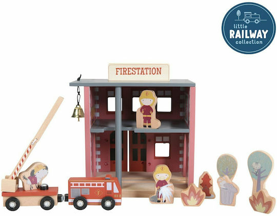 Little Dutch Firefighting Extension Railroad Accessories made of Wood for 3+ years+ Years
