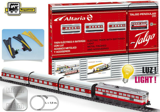 Pequetren Talgo with Detours Set with Train with Light for 3+ years+ Years