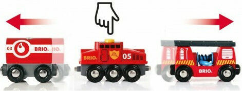 Brio Toys Rescue Firefighting Trenuleț pentru 3+ ani+ Ani